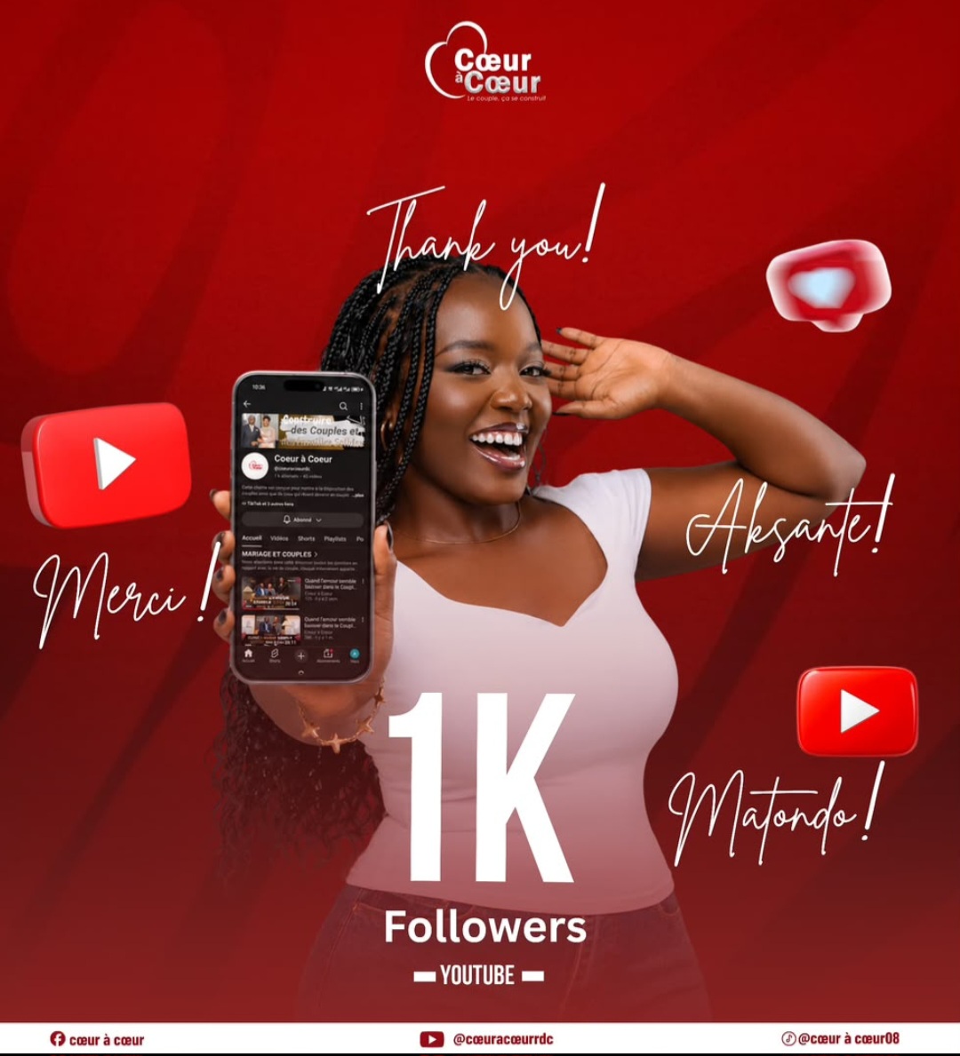 Cœur à Cœur atteint 1 000 abonnés sur YouTube
